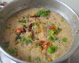 வெஜிடபிள் கோதுமை ரவை உப்புமா. (Vegetable kothumai ravai upma recipe in tamil) ரெசிபி ஸ்டேப் 4 புகைப்படம்