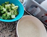 A picture of step 1 of Broccoli Rice 🍚.