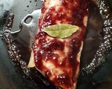 Foto del paso 5 de la receta: Cerdo en salsa frambuesa. Guarnición: soufflé de papa en flor
