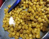 A picture of step 4 of Hariyali Chole masala (without onion garlic).