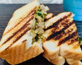 A picture of step 5 of Mushroom spinach sandwich.