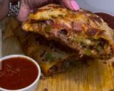A picture of step 1 of HEAVY meat lovers Stromboli.