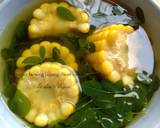 Sayur bening jagung daun kelor langkah memasak 3 foto