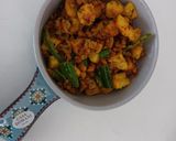 A picture of step 3 of Andra style Banana Patoli.