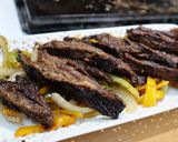 A picture of step 5 of Beef Steak Fajita.