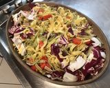 Une image de l'étape 8 de Gratin de tagliatelles à la trevisana et légumes multicolores.