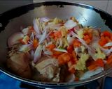 A picture of step 3 of Bashonti Pulao r Chicken Kosha.