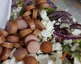 Virsli saláta kicsit másként recept fázis 3 fotója
