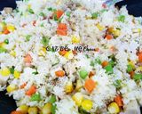Hình bước làm 2 của món Cơm chiên chay