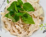 Hình bước làm 4 của món Miến trộn gà xé
