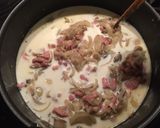 Une image de l'étape 8 de Pâtes Carbonara - Bacon et Champignons.