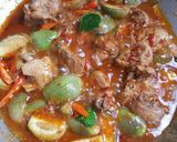 รูปขั้นตอนการทำที่ 2 ของ ผัดเผ็ดไก่เหนียว