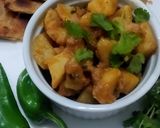 A picture of step 4 of Alo ki bhujia.