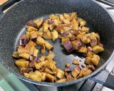 Une image de l'étape 5 de Purée de fèves et aubergines aux épices et persil.