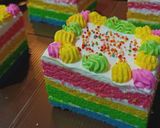 Foto langkah ke 9 dari resep Rainbow cake.