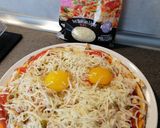 Foto del paso 7 de la receta: Pizza de atún y huevo en sartén