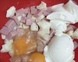 Foto del paso 1 de la receta: Tarta de jamón, queso y cebolla (tarta de jamón y queso encebollada)