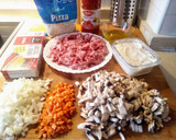 Foto del paso 1 de la receta: Lasaña de carne con champiñones
