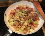 Cukkinis csirkemáj recept fázis 3 fotója