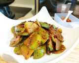 Foto langkah ke 1 dari resep Tumis lobak hijau pedas.