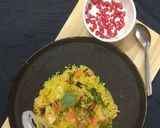 A picture of step 6 of Navratna Pulao.