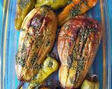 Foto del paso 8 de la receta: Berenjenas y pimientos al horno con picada de hierbas aromáticas