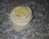 A picture of step 4 of Chicken Rose roll.