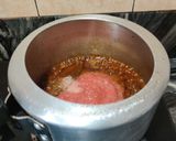 A picture of step 7 of White matar chole.