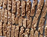 Mogyoróvajas-földimogyorós cantuccini (biscotti) recept fázis 6 fotója