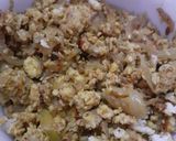 A picture of step 3 of Chicken qeema for stuffing.