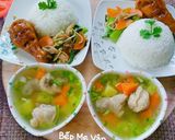Hình bước làm 4 của món Cơm dĩa đùi gà chiên