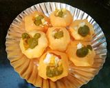 A picture of step 3 of Dahi Puri.