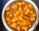 কাঁচা কলা আলুর নিরমিষ তরকারি রেসিপির ধাপ 3 ছবি