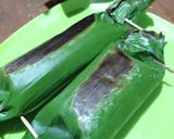 Foto langkah ke 9 dari resep Nasi Bakar hati ampela, teri kemangi.