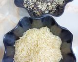 A picture of step 1 of Rice Urad Dal Khichadi.