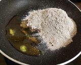 A picture of step 5 of Sprouted Ragi flour laddu.