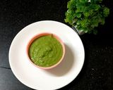 A picture of step 3 of Mint capsicum sandwich chutney.