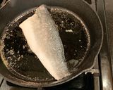 A picture of step 1 of Bronzino with Spicy Orange Sauce.