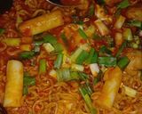 Foto langkah ke 9 dari resep Rapokki (Ramyun + Tteokbokki).