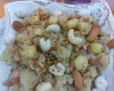 A picture of step 3 of Jaggery semolina makhany ka halwa.