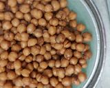 A picture of step 1 of Pindi Chole with wheat Kulcha.