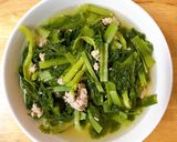 Hình bước làm 2 của món Canh cải ngọt thịt xay