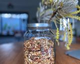 A picture of step 7 of My mother in law’s granola 💗.