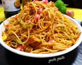 नूडल्स फ्राइड राइस (noodles fried rice recipe in Hindi) रेसिपी चरण 6 फोटो
