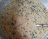 A picture of step 2 of Besan Chilla.