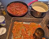 A picture of step 7 of Lasagna.