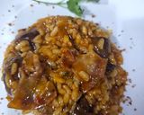 Foto del paso 10 de la receta: Arroz mantecoso de gochujang y papada ibérica con portobellos