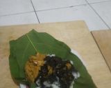 Foto langkah ke 4 dari resep Nasi Cumi Hitam Becek Tewel Godong Jati Khas Tuban.