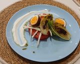Foto del paso 7 de la receta: Tomate Rosa, Huevo Lacado y Crema de Cottage