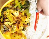 A picture of step 8 of Mixed Vegetable Curry (no onion, no garlic).